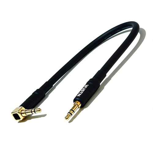 Cable de audio 3.5mm ángulo 90° a recto, 20AWG, 8 pulgadas miniatura 2