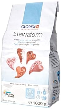 GLOREX 6 2606 500 - Stewaform Giessmasse weiss 1000 g universell einsetzbar lufttrocknend bemalbar