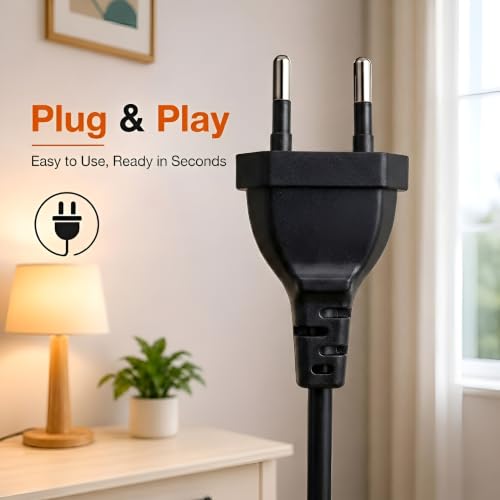 Image of XERGY Modern Slim LED Floor Lamp with Adjustable Gooseneck, 3 Color Mode, Reading & Standing Light for Living Room, Bedroom, Office & Study- Neutral White (Height-150cm, Black)