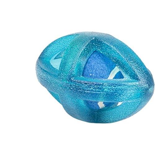 Armitage Good Boy Rugby Cage Balls Dog Toy, Blue