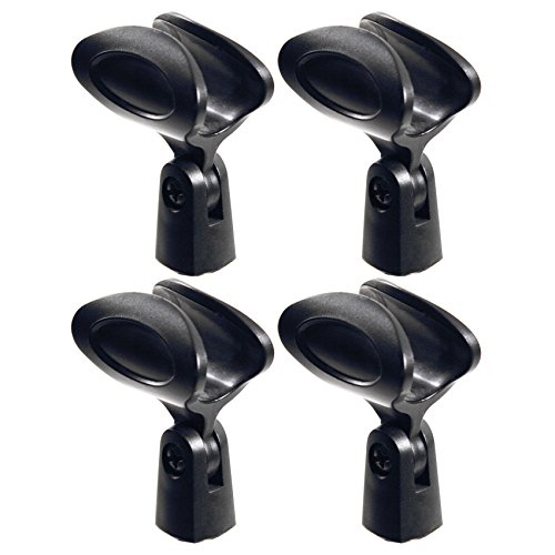 4 Rockville Universal Wireless Microphone Clip Flexible Plastic+Copper Threading