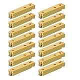 Polyvalence pratique : Lot de 14 charnières adaptées aux boîtes à bijoux, coffres anciens, portes d’armoires et autres projets de bricolage, offrant une solution fiable pour réparation ou création d’objets en bois