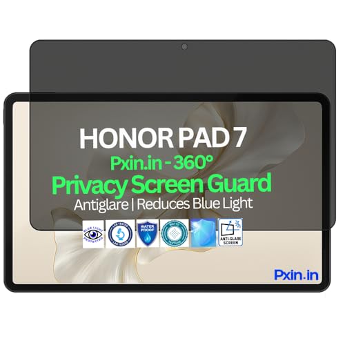 Image of Pxin Tablet Privacy Guard compatible with HONOR Pad 7 | Screen protector | Anti-Glare | Blue light filter | 360 degree Anti Spy | Eye Protection