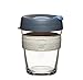KeepCup 12-Ounce Brew Glass Reusable Coffee Cup, Medium, Silver
