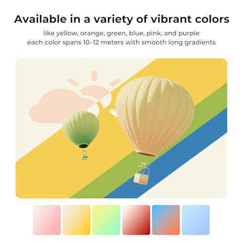 Image of Creality PLA Filament 1.75mm Rainbow, 3D Printer Filament 1kg (2.2lbs) Spool, High Toughness & Warp-Free, Dimensional Precision ±0.03mm, Printing Filament for All FDM 3D Printers