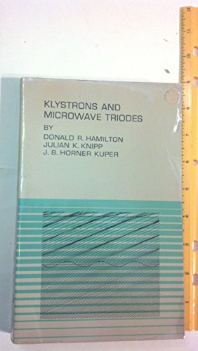 Klystrons and Microwave Triodes, B0007DLCJI Book Cover
