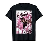 Marvel X-Men Gambit Pink Cards Explosion Graphic T-Shirt