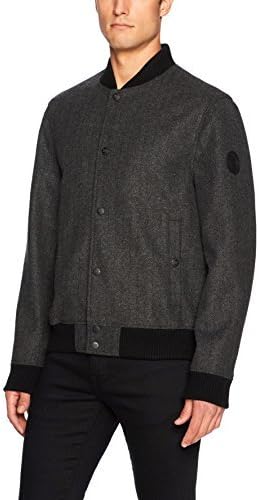 mens herringbone bomber jacket