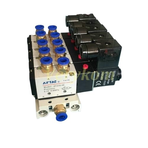Bloc d'électrovanne 4V210-08 pour centraliser vos circuits pneumatiques et réduire le bruit - 2