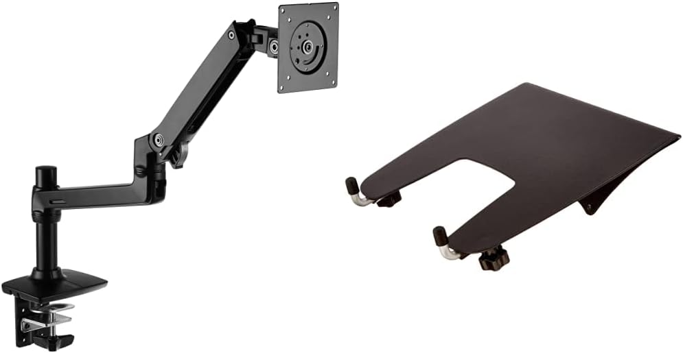 Amazon Basics Single Monitor Display Mounting Arm & Notebook Arm Mount