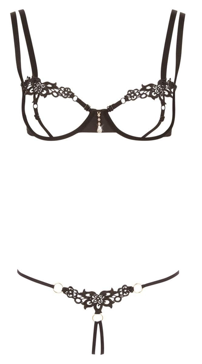 Cottelli Collection Lingerie Bra Set Minimalistic S