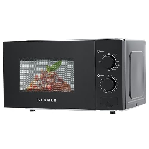 KLAMER Mikrowelle mit Grillfunktion, 20 Liter