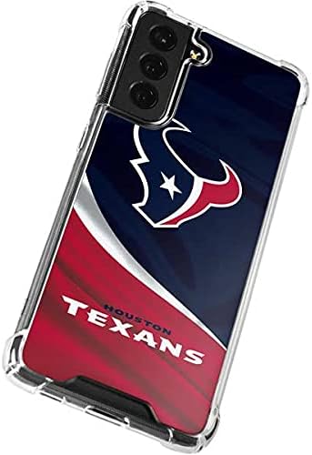 Skinit Clear Phone Case Compatible with Galaxy S21 FE - Officially Licensed NFL Houston Texans Design