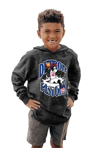 Camiseta de manga larga con capucha de la NBA para niños color negro talla XS Blue 84