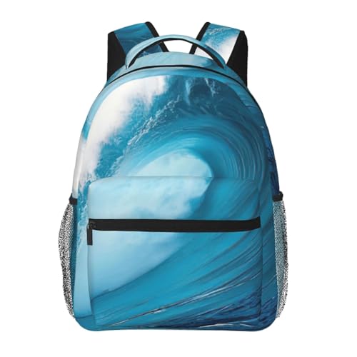 Mochila de ocio versátil Big Ocean Wave bolsa ligera viajes al aire libre diario