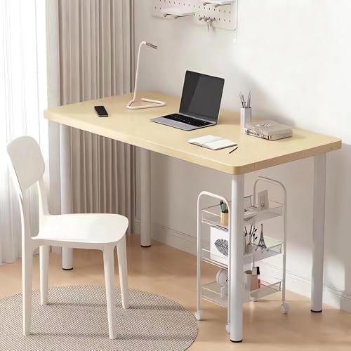 Home Office Desk Computer Desk Study Desk Wood Writing Desk Student Dormitory Table C08 (A Wood 80X40X72CM)