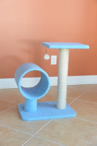 Árbol para gatos modelo B2501 azul cielo miniatura 4