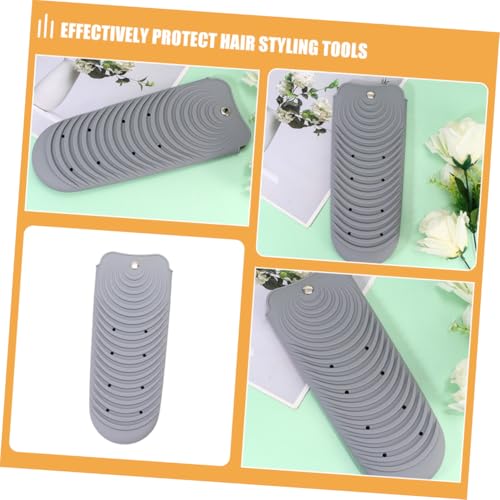 FOMIYES Porta Rizos de Silicona 2 unidades - Alfombrilla de viaje para plancha y herramientas de peinado miniatura 3
