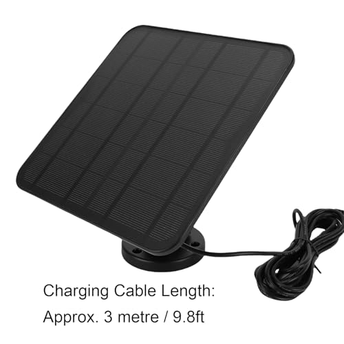 Panel solar para cámara seguridad exterior tipo c micro usb cable largo 3 metros 8