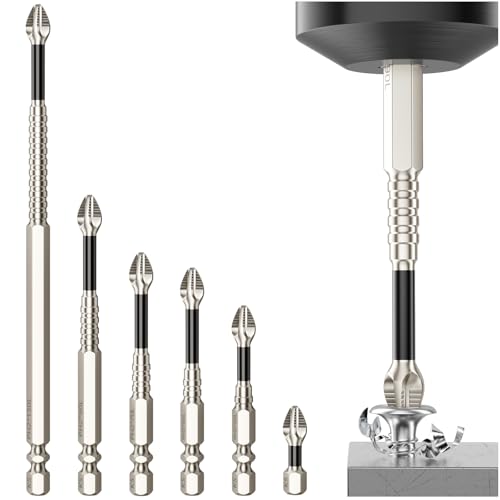 Image of High Magnetic Screwdriver Drill Bit Set - 6pcs
