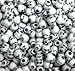 JOLLY STORE Crafts Skull Beads Antiqued White