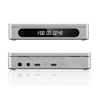 FiiO DM13 Multifunctional Portable Stereo CD Player with Long-Lasting Battery, Supports USB Ripping, Optical/coaxial/3.5mm/4.4mm outputs (Silver)