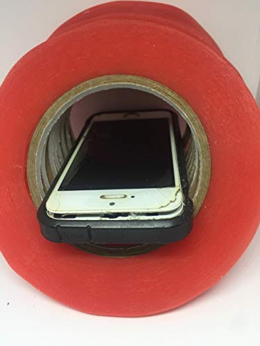 Image of 33M(36YD) Cell Phone Adhesive Heat Resistant Acrylic Double Side Adhesive Tape ROLL Clear Cell Screen Replacement Tape Phone Repair RED Liner 1 /4 inch x 60 YD Pack of 1 ROLL