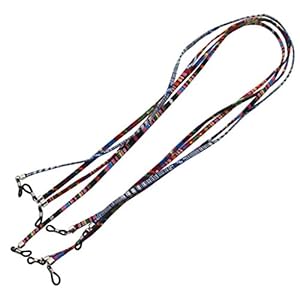 LOVIVER Brilband PU Lederen Brilkoord Klassieke Brilhouder Brilkoordhouder – Blauw