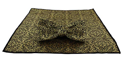 Nœud papillon en lurex doré et pochette pour briller lors d'un mariage élégant