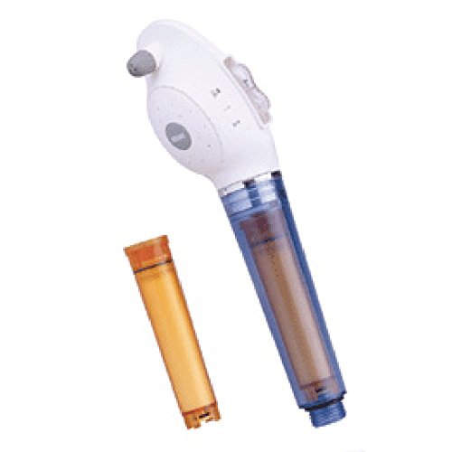 Vitamin C White Shower Head Water Filter By SONAKI - 2 Shower Filters Included - Removes Up To 99.9% Of Chlorine And Chloramines - Low Flow High Pressure