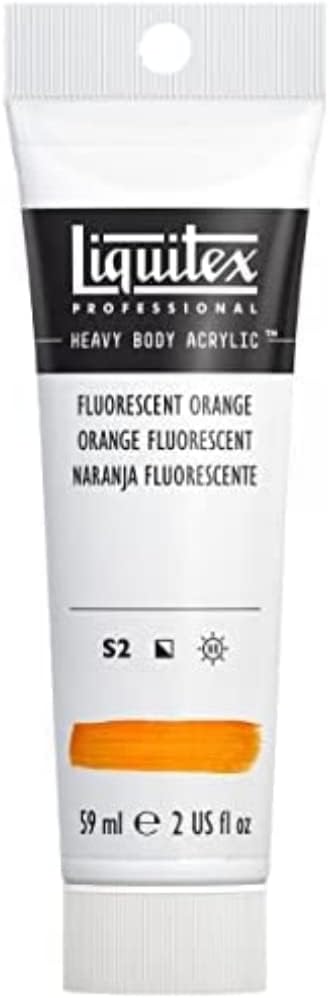 Liquitex 1045984 Professional Heavy Body Acrylic Paint in Artist Quality with Excellent Light Fastness in Buttery Consistency, 59 ml Tube - Fluo Blue