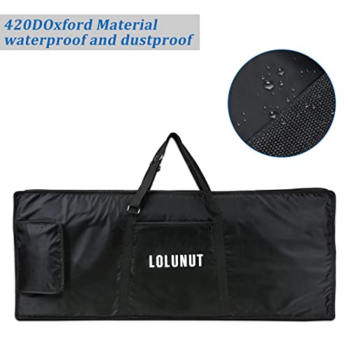 61 key keyboard bag thickened waterproof electronic piano cover case for electronic (black)