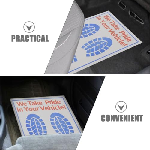 Tapis de sol en papier kraft jetables pour voiture x40 blanc