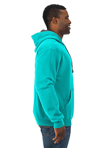 Fruit Of The Loom Adult 7.2 Oz. Sofspun® Hooded Sweatshirt L Black #TOP1