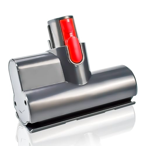 LPAMABA Mini Brosse Motorisée Compatible avec Aspirateurs Dyson V7 V8 V10 V11 V15 – Brosse Rotative Douce pour Canapé, Siège Auto, Fauteuil – Élimine les Acariens