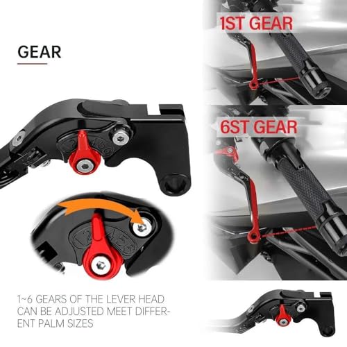 Levier embrayage frein moto ER5 aluminium CNC finition A8