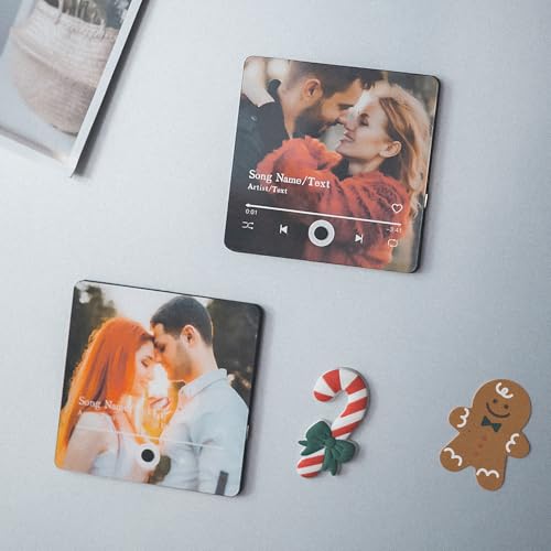 Imán musical personalizado para refrigerador con foto miniatura 2