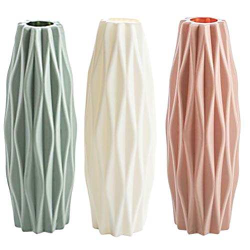 Ozgkee Flower Vases, Flower Vase Table Centerpieces Vase Decorative Vase (Green 7 * 21Cm) #TOP7