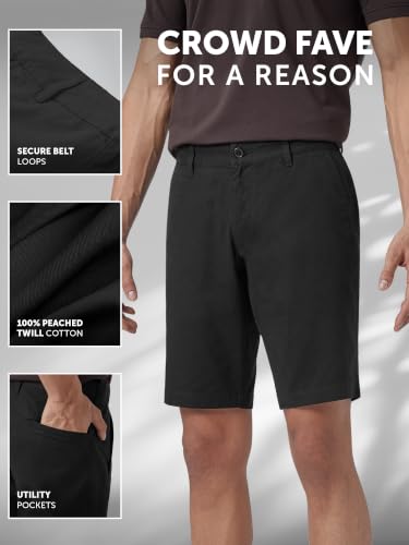 Image of XYXX Men's Element Chino Shorts | Solid Straight Fit | 100% Cotton with Dual Pockets & Plus Sizes