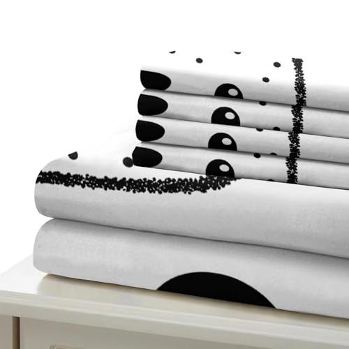 Housse de couette panda 200x200 cm avec sa parure de lit double en microfibre douce - 7