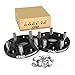 Customadeonly 2 Pieces 0.59" 15mm Hub Centric Black Wheel Spacers Bolt Pattern 5x114.3 Thread Pitch 12x1.5 Center Bore 60.1mm Fits Lexus Toyota