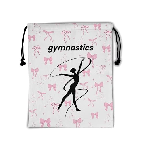 Pink Gymnastics Grips Bag with Bow