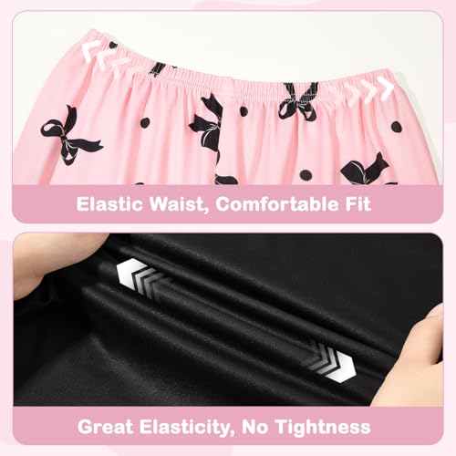 Image of FIOBEE Girls Pajamas Sets 2PCS Summer Pajama Sleepwear Kids Pjs Clothes Short Sleeve for Teen Girl Size 3-14