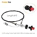 Carnovate VCGTX06 6FT Heavy Duty Vernier Locking Throttle Cable Compatible with Household, Industrial and Commercial PTO and Dump Applications, with Detachable Cable Head