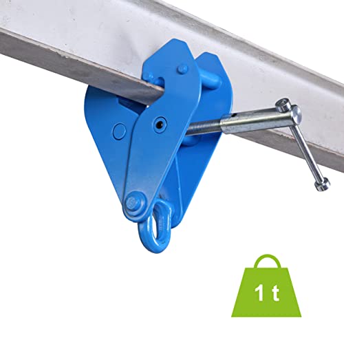 Tractel Corso Beam Clamp - Adjustable Clamp | 1 Ton - 2200 Lbs Load Capacity | 3 To 9 Inch Opening | Heavy Duty Design & Industrial Strength | Lt-1B Model #TOP1
