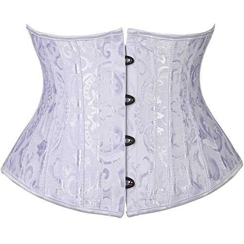 Dress Cici Bridal Corset for Wedding, 24 Steel Bone, 9.8” in Height, Lace up, Waist Trainer for Bride