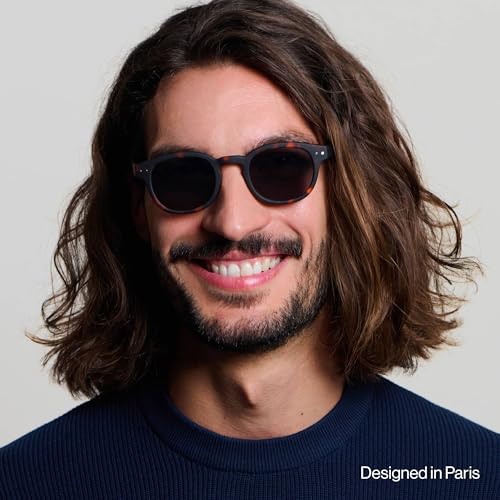 IZIPIZI SUN #C Sunglasses Men & Women – Pantos with Biobased Frame, Anti-Scratch Grey Lenses, 100% UV Category 3 Protection4