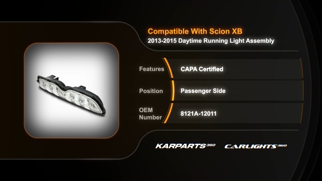 Amazon.com: KarParts360 For Scion xB Daytime Running Light