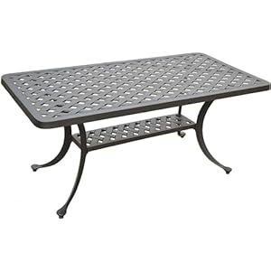 Victorian Vintage Rectangular Lattice Design Coffee Table Black, Adjustable Levelers on Legs, Splayed Legs, 18.5" H x 42.38" L x 21.38" D Victorian Vintage Rectangular Lattice Design Coffee Table Black Adjustable Levelers on Legs Splayed Legs 185 H x 4238 L x 2138 D