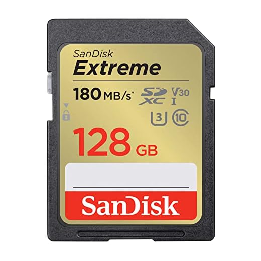 SanDisk Cartão de memória Extreme SDXC UHS-I de 128 GB - C10, U3, V30, 4K, UHD, cartão SD - SDSDXVA-128G-GNCIN, Cor: Cinza/dourado
